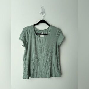 On running ACTIVE-T BREATHE sage green tshirt